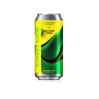 Sunset Sour - pineapple sour beer from Yorkshire Dales Brewery, Askrigg.